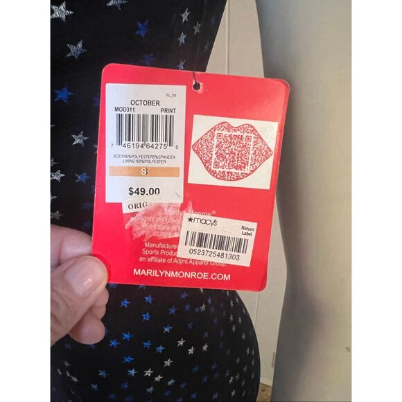 NWT Marilyn Monroe Stars up in the Sky BodyCon Dress S - Picture 5 of 10